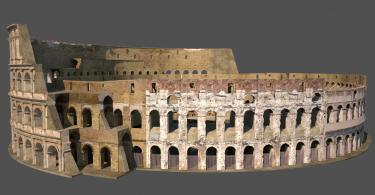3D renders of the Roman Colosseum