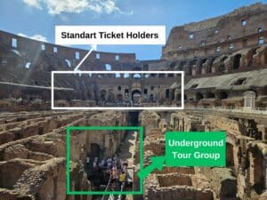 Colosseum Standart Ticket vs Underground Tour