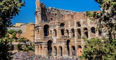 Iconic ancient Colosseum. Colosseum is probably the most impressive building of the Roman Empire.