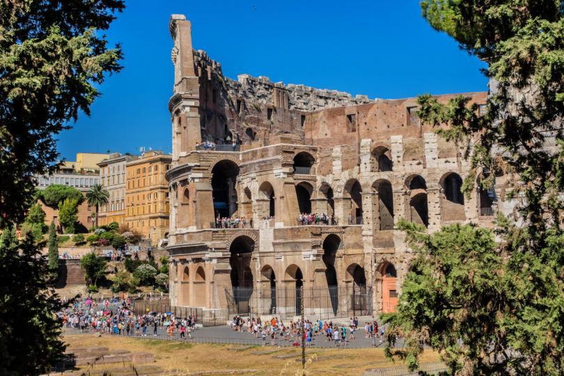Iconic ancient Colosseum. Colosseum is probably the most impressive building of the Roman Empire.