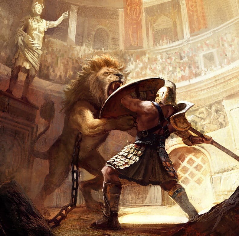 ancient roman colosseum games