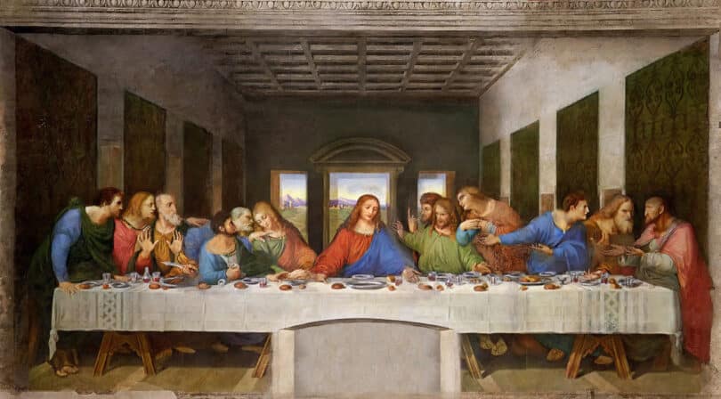 Leonardo’s Famous “Last Supper” is in Milan.