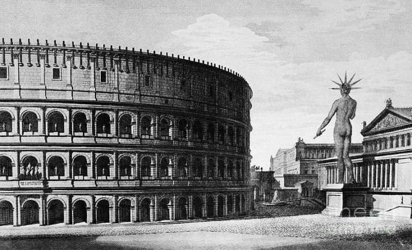 1831 Photograph - Rome Colossus Of Nero by Granger