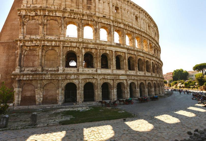 Colosseum in Rome, Italy. The biggest amphitheater of Ancient Rome.