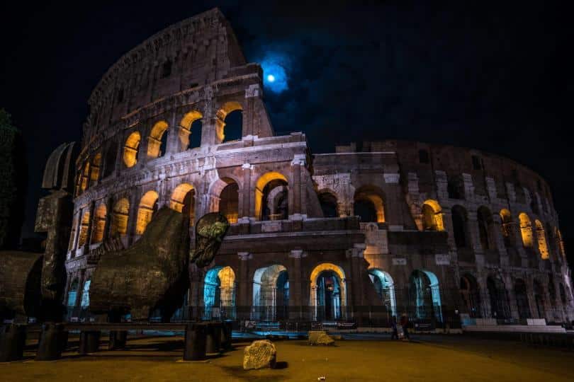 Colosseum by moonlight