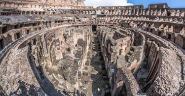 ish eye view of the Colosseum