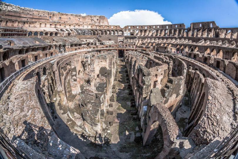 ish eye view of the Colosseum