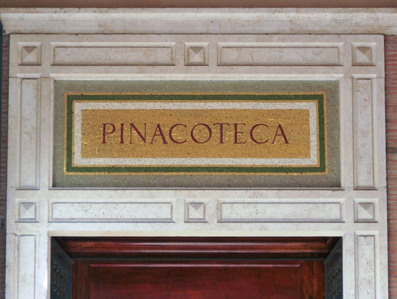 Entrance of Pinacoteca - Vatican Art Gallery