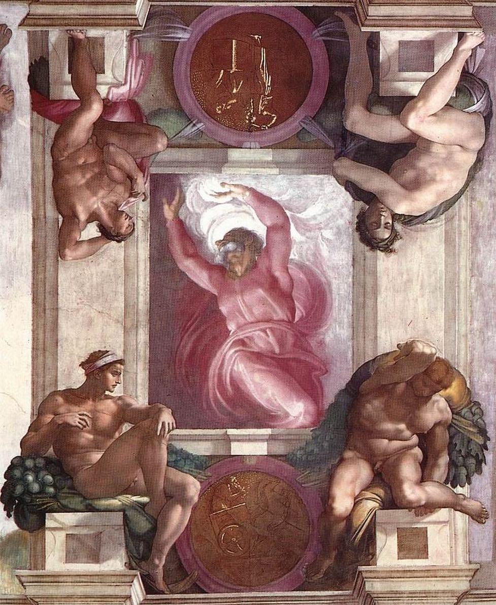Separation of Light from Darkness - 1511-Michelangelo-Sistine Chapel