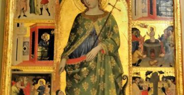 St Margaret and stories from her life, c1400 - Vatican Art Gallery