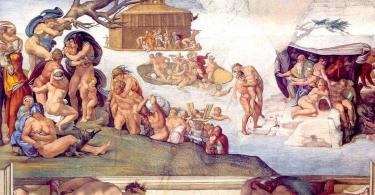 The Deluge - 1511-Michelangelo-Sistine Chapel