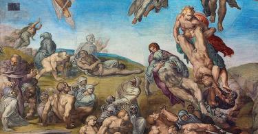 The Resurrection of the Body - 1541-Michelangelo-Sistine Chapel