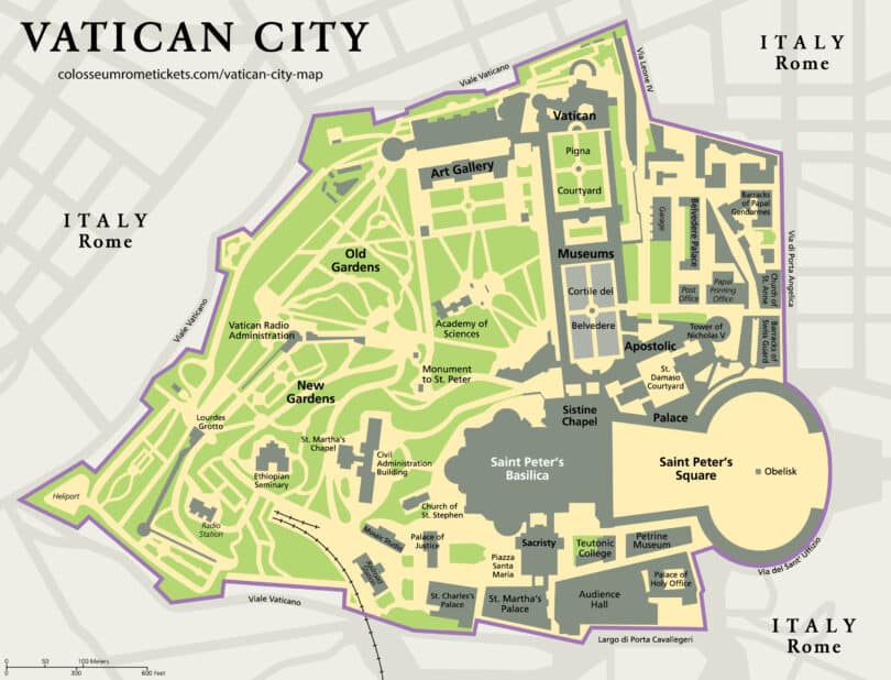 Vatican City Guide (with Map) - Colosseum Rome Tickets