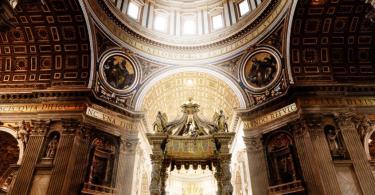 Vatican City Map -Inside the St. Peter Basilica, Vatican