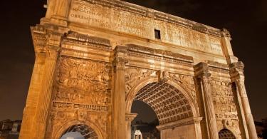Arch of Titus by night