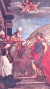 Pope Boniface IV acquires the Pantheon from the Byzantine Emperor Phocas