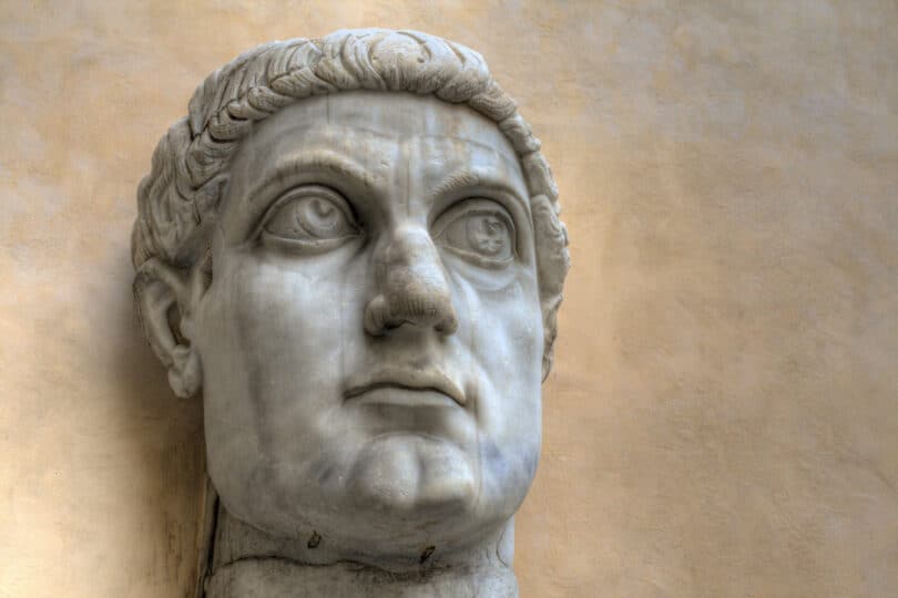 Statue of of the Roman Emperor Constantine.