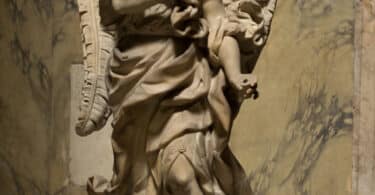 Statue of the Archangel Gabriel in The Pantheon