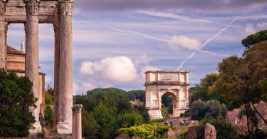 The Arch of Titus in Roman Forum, Rome, Italy