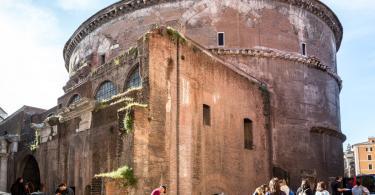 The backside of ancient Pantheon