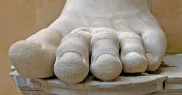 The foot of the Emperor Constantine, Capitoline Hill Museum, Rome.