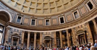 The interior of the Pantheon