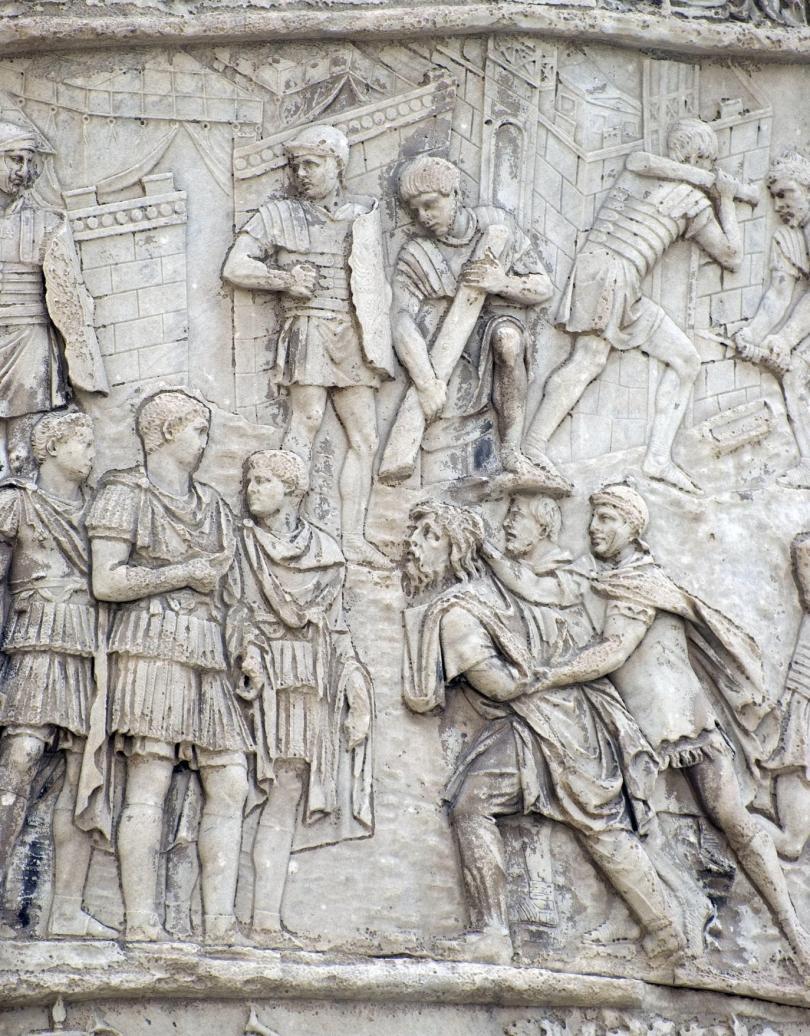 Carving detail, Trajan's Column (in Italian Colonna Traiana) (1)