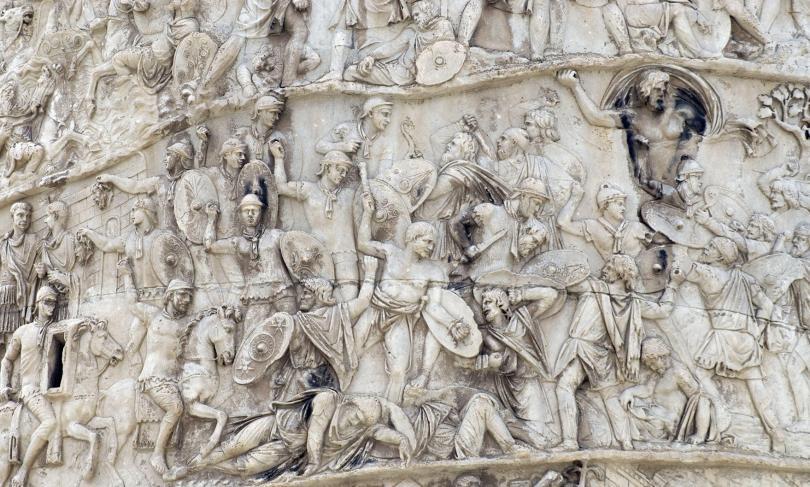 Carving detail, Trajan's Column (in Italian Colonna Traiana) (2)