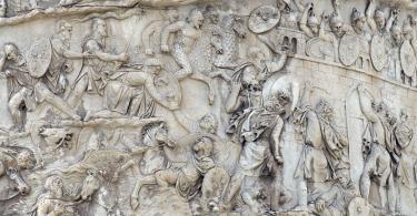 Carving detail, Trajan's Column (in Italian Colonna Traiana)