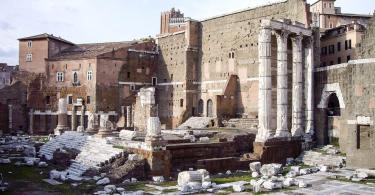 Forum of Augustus, Ancient Roman remains, Rome, Italy