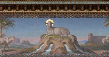 Mosaic of Mystical Lamb, Basilica of Saint Paul outside the walls