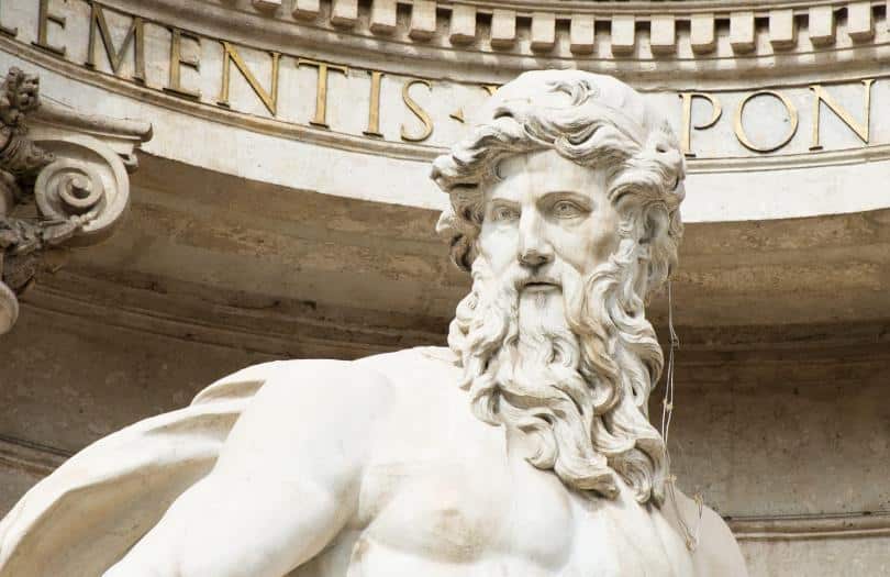 Allegorical statue of “Ocean ” (Pietro Bracci 1700-1773) - Trevi Fountain