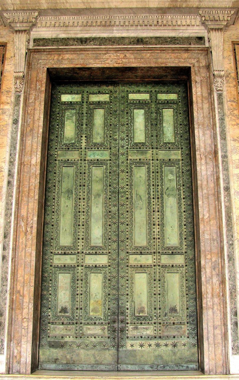 Original Bronze Door of Curia - Now in Lateran Basilica