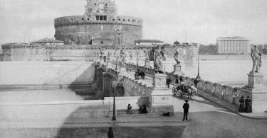 Ponte Sant'Angelo. Rome, Italy ca. 1875