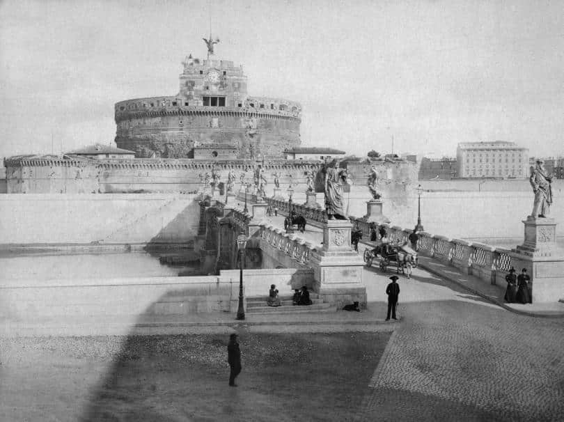 Ponte Sant'Angelo. Rome, Italy ca. 1875
