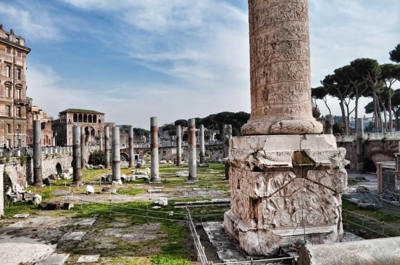 Trajan's Column a Roman triumphal column in Rome, Italy