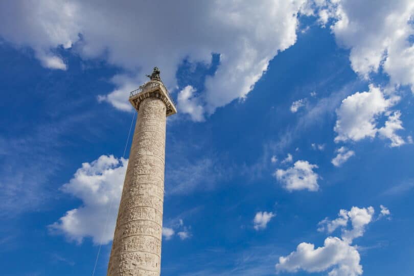 Trajan's Column is a Roman triumphal column that commemorates Roman emperor Trajan victory in the Dacian Wars