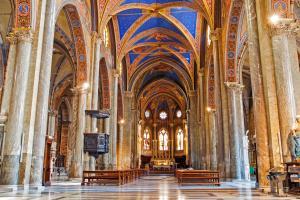 Interior of Santa Maria sopra Minerva, Rome, Italy.