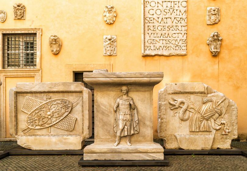 Reliefs from the Temple of Hadrian, Capitoline Museums.