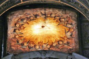 The All Seeing Eye - Eye's God in Santa Maria Maggiore, Rome, Italy