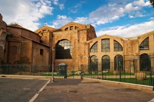 The Baths of Diocletian (Thermae Diocletiani) in Rome