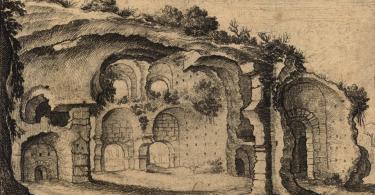 Wenceslaus Hollar, The Baths of Diocletian (Thermae Diocletiani Ruinae), Rome, 1651.-1