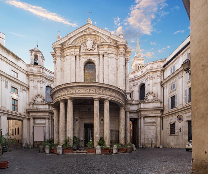 Santa Maria della Pace church in Rome, Italy