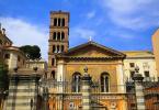The basilica of Santa Pudenziana in Rome, Italy
