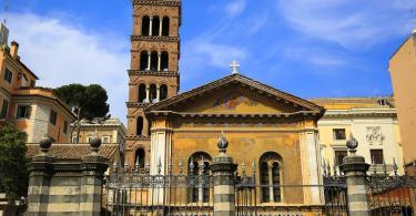 The basilica of Santa Pudenziana in Rome, Italy