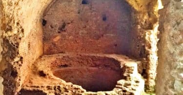 The oven of a bakery of the second century AD.