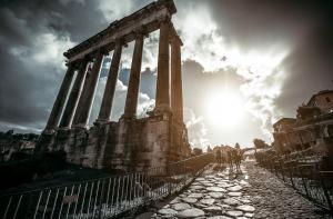 Colosseum and Ancient Rome Walking Tour - Temple of Saturn -Roman Forum in Rome, Italy
