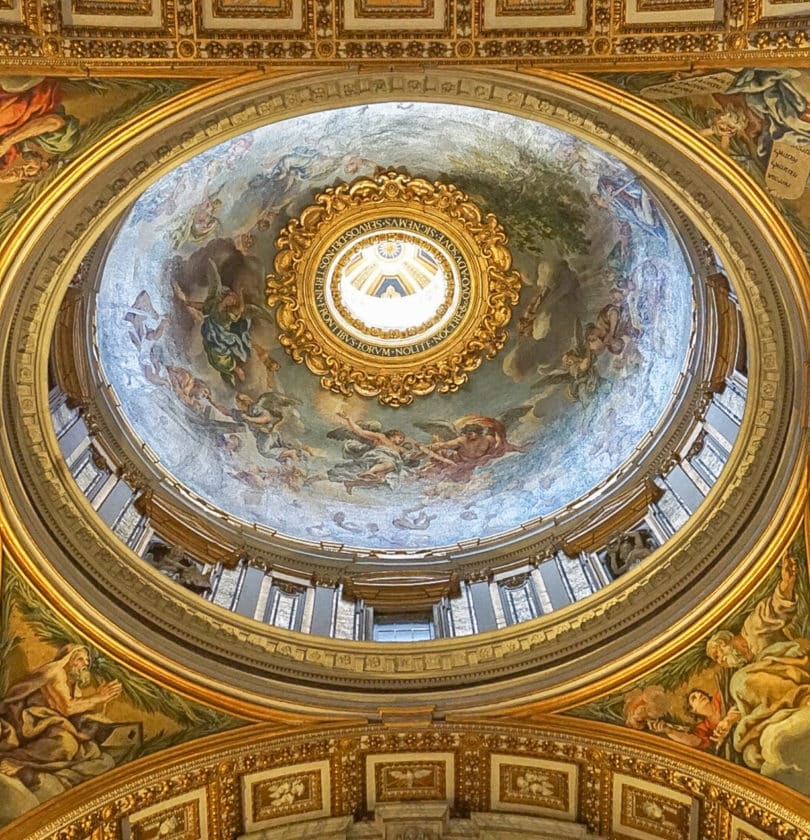 Early Entry Vatican Museums and Small-Group Tour with St. Peter’s and Sistine Chapel - Interior Ceiling of St Peter's Basilica The world's largest church and center of Chrisitianity