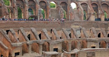 Small Group Colosseum and Roman Forum Guided Tour - Colosseum, Coliseum or Coloseo, Flavian Amphitheatre largest ever built symbol of ancient Roma city in Roman Empire.