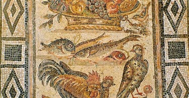 Geometric Roman floor mosaic. , 2nd century AD. National Roman Museum, Rome, Italy